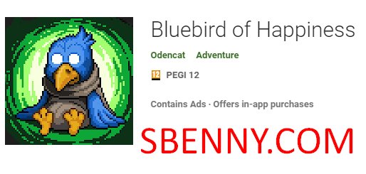 pássaro azul da felicidade