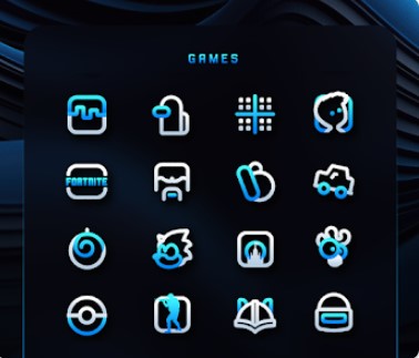 paquete de iconos blueline MOD APK Android