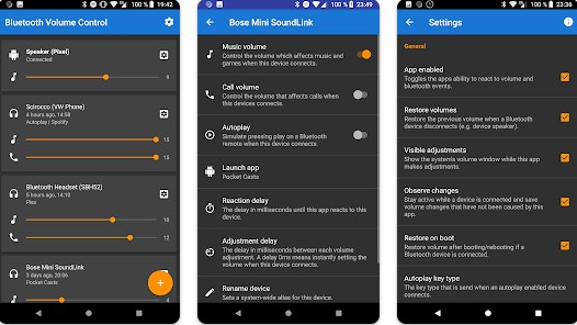 Gameplay screenshot from bluetooth volume manager for Android