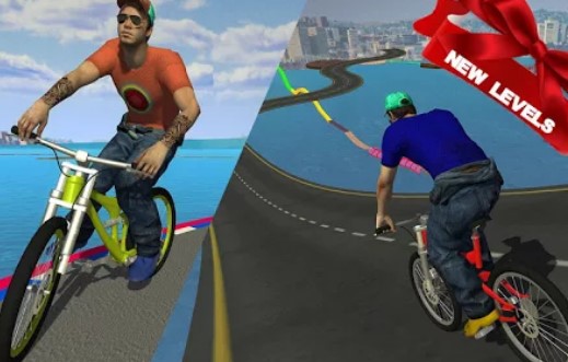 Gameplay screenshot from bmx stunts racer 2017 for Android