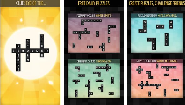 Gameplay screenshot from bonza word puzzle for Android