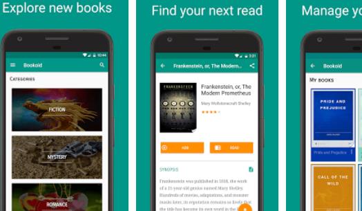 Gameplay screenshot from bookoid discover read books for Android