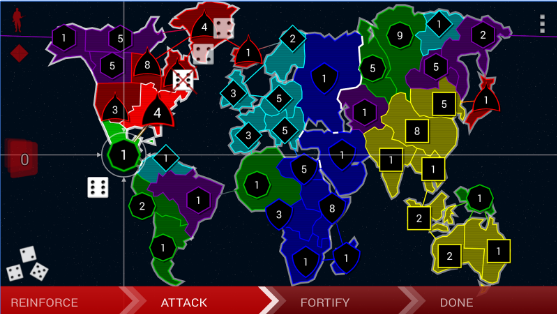 Gameplay screenshot from border siege war and risk for Android