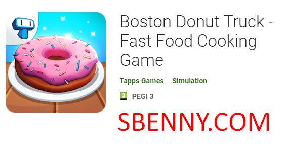boston donut truck fast food cooking game