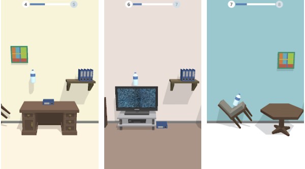Gameplay screenshot from bottle flip 3d for Android