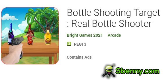 bottle shooting target real bottle shooter