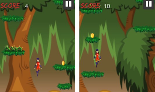 Gameplay screenshot from bounce girl pro for Android