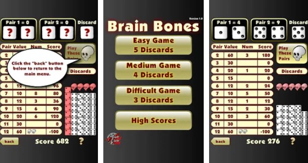 Gameplay screenshot from brain bones for Android