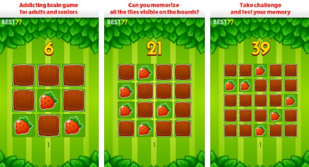 brain game memory training for adults fruits MOD APK Android