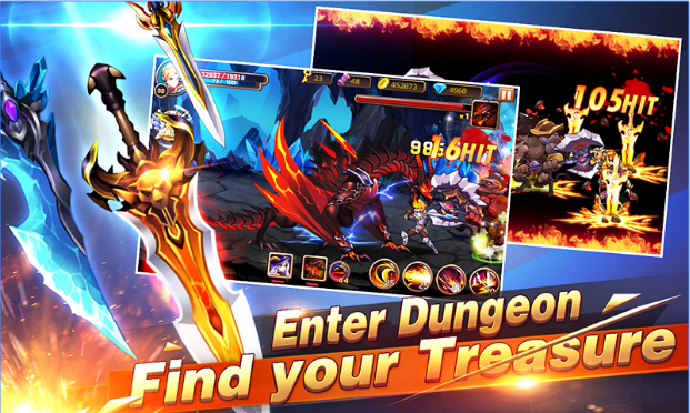 Gameplay screenshot from brave fighter2 legion frontier for Android