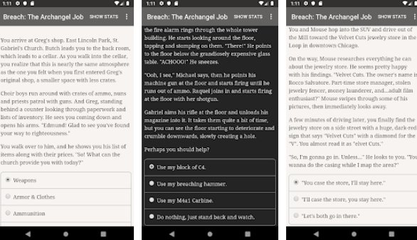 Gameplay screenshot from breach the archangel job for Android