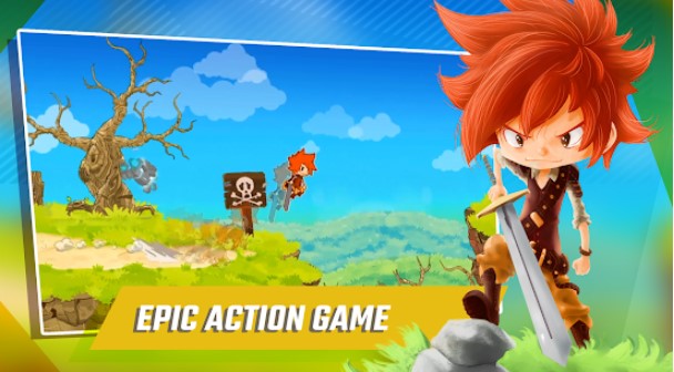 Gameplay screenshot from breaking gates 2d action platformer for Android