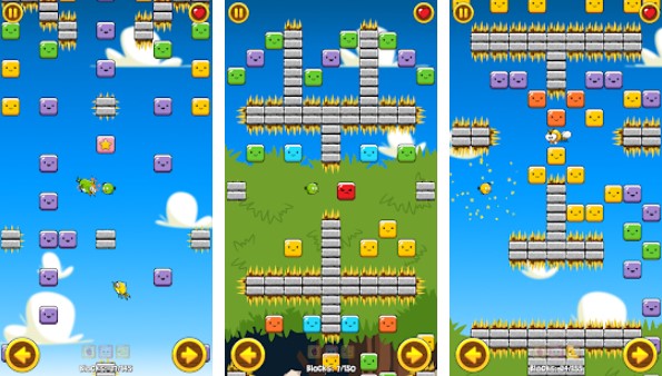 Gameplay screenshot from breakout birdie adventure for Android