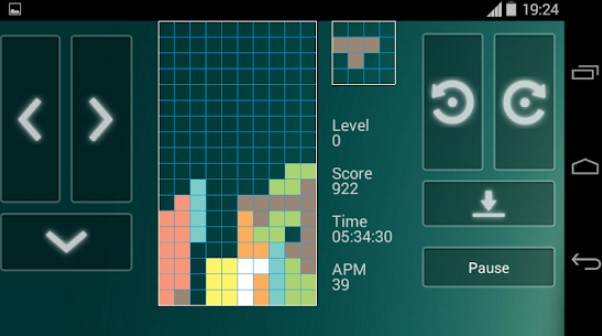 Gameplay screenshot from brick game for Android