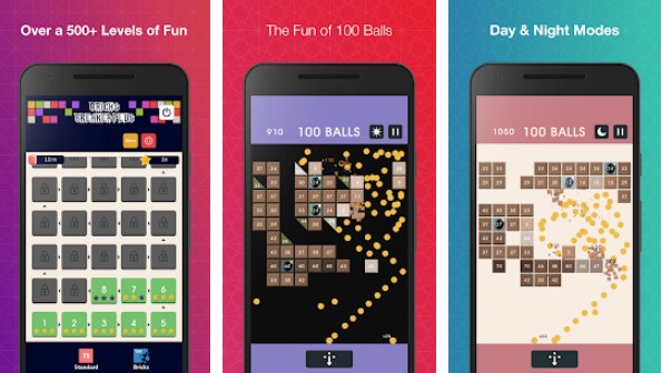 Gameplay screenshot from bricks breaker pro no ads for Android