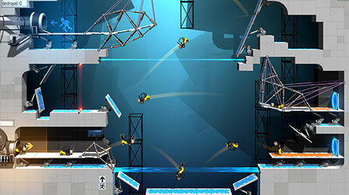 Gameplay screenshot from bridge constructor portal for Android