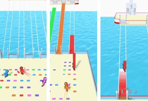 Gameplay screenshot from bridge race for Android