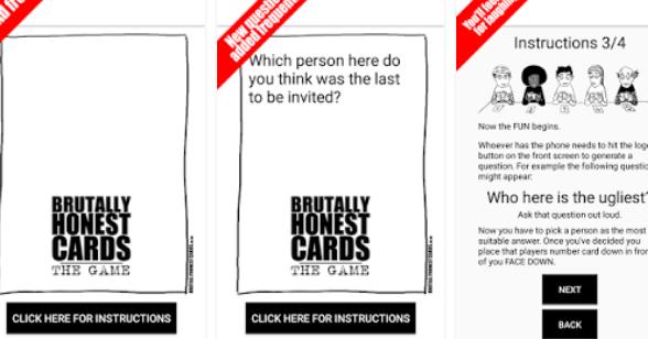 Gameplay screenshot from brutally honest cards the game for Android