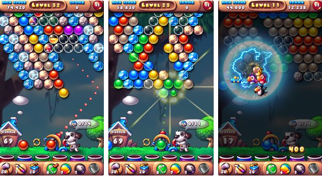 Gameplay screenshot from bubble bird rescue 2 for Android