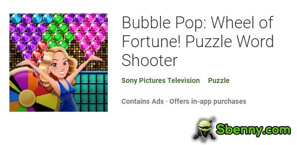 Bubble pop rueda de la fortuna juego de disparos de palabras