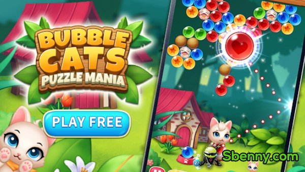 Bubble Shooter gatos pop mania de quebra-cabeça
