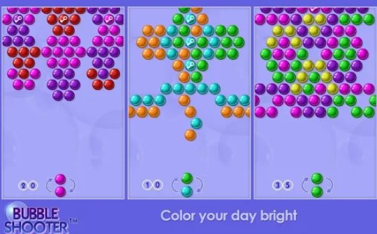 Gameplay screenshot from bubble shooter classic free for Android