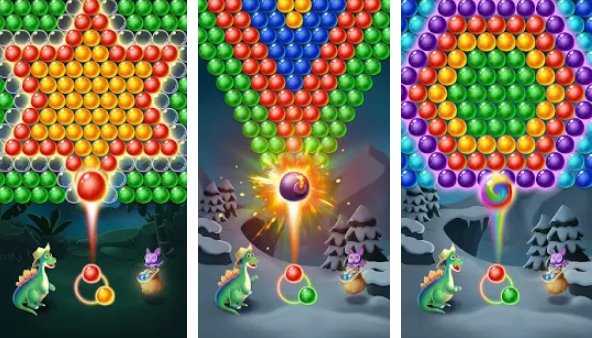 Gameplay screenshot from bubble shooter free bubble games for Android