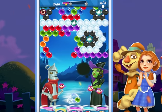 Gameplay screenshot from bubble shooter magic of oz for Android