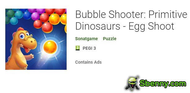 Bubble Shooter primitive Dinosaurier Eierschießen