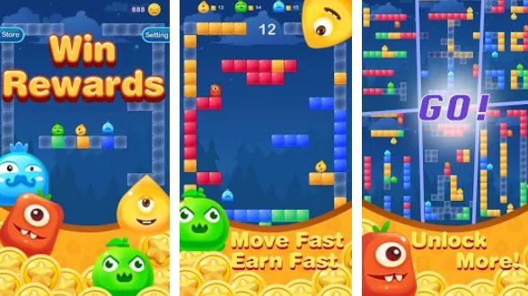 Gameplay screenshot from bubbles reward win prizes for Android