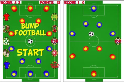 Gameplay screenshot from bump football pro for Android
