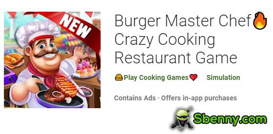 burger master chef دیوانه بازی رستوران پخت و پز