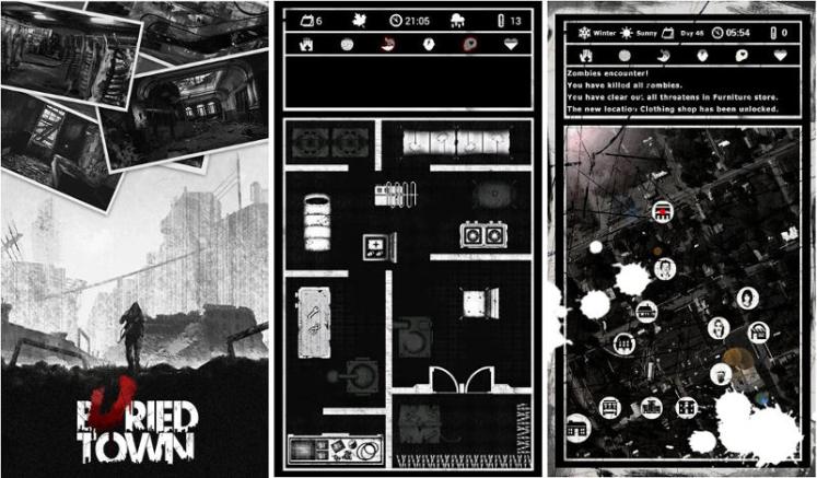 Gameplay screenshot from Buried Town – Free Zombie Survival Apocalypse Game for Android