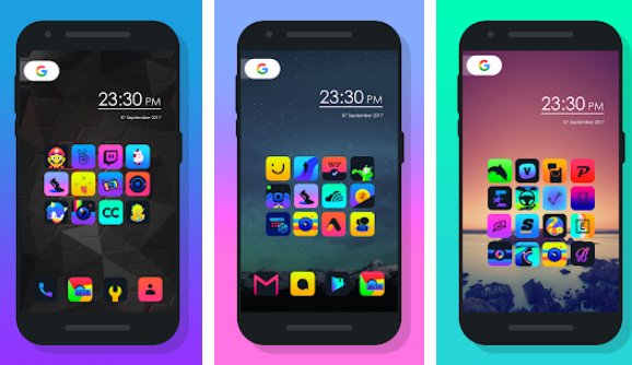 Gameplay screenshot from burm icon pack for Android