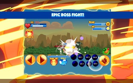 Gameplay screenshot from burning god fighter for Android