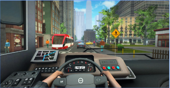 Gameplay screenshot from bus simulator pro 2017 for Android