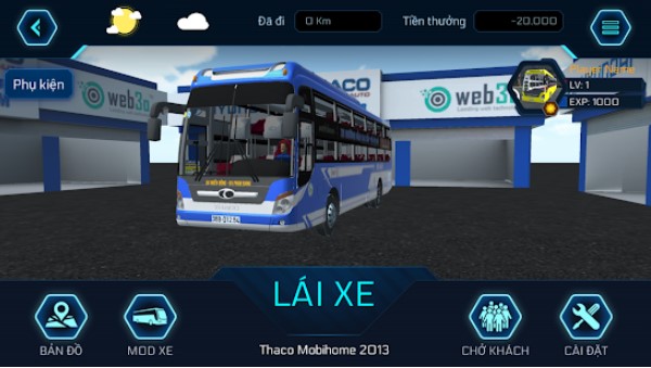 Gameplay screenshot from bus simulator vietnam for Android