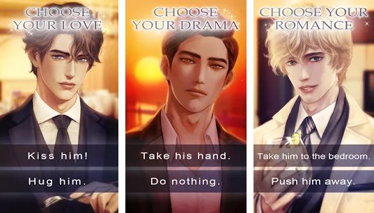 Gameplay screenshot from business affairs romance otome game for Android