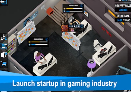 Gameplay screenshot from business inc 3d realistic startup simulator game for Android