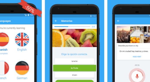 Gameplay screenshot from busuu easy language learning for Android