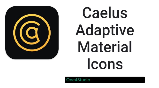 ícones de materiais adaptativos caelus