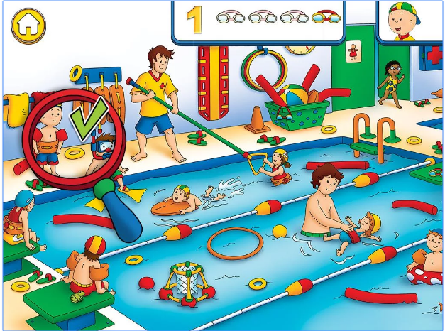 Gameplay screenshot from caillou search and count for Android