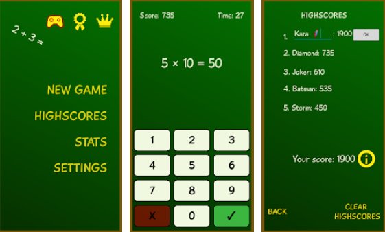 Gameplay screenshot from calc fast for Android