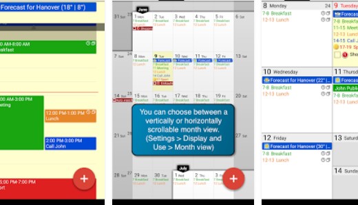 Gameplay screenshot from calengoo calendar and tasks for Android