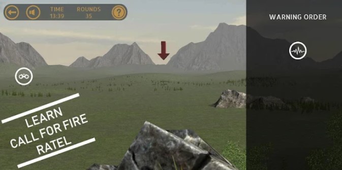 Gameplay screenshot from call for fire for Android