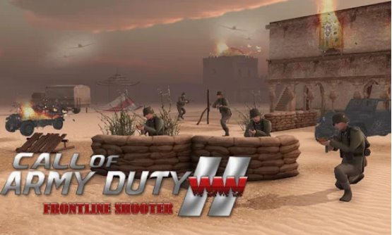 call of army duty ww2 frontline shooter