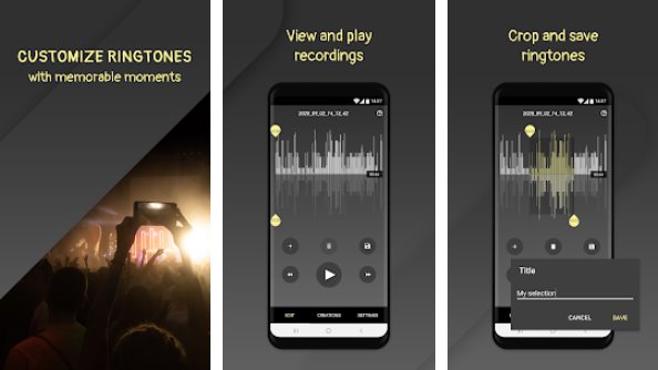 Gameplay screenshot from call ringtone maker mp3 and music cutter for Android