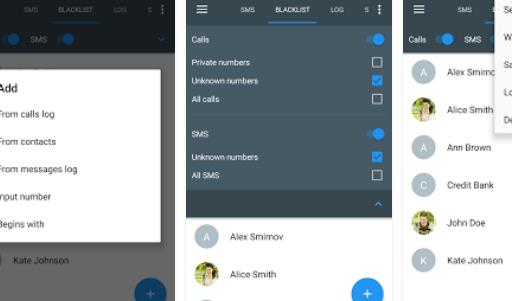 черный список звонков про блокировщик звонков MOD APK Android