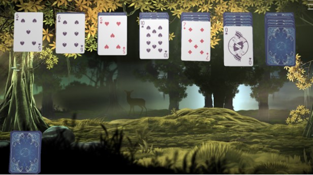 Gameplay screenshot from calm cards klondike for Android