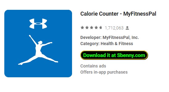 contador de calorías myfitnesspal